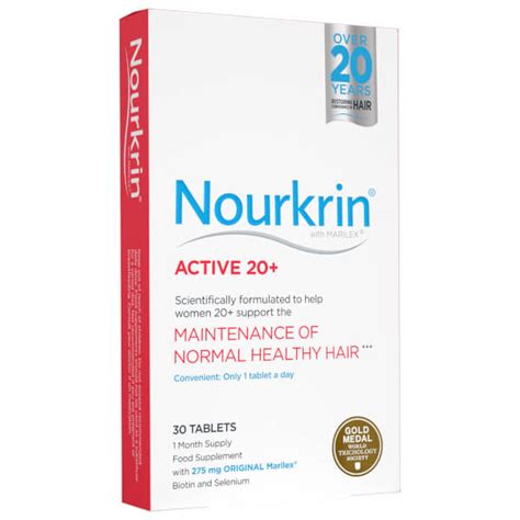 Nourkrin Active 20+ Tablets (30 Tablets) | Buy Online | Mankind