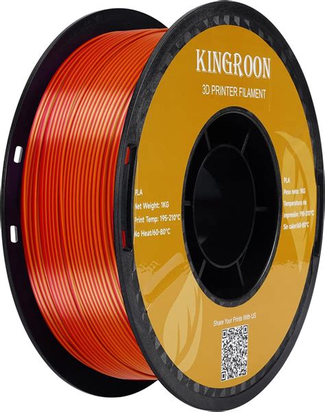 Amazon Silk Grey Pla Filament Mm Bundle Shiny Silk D Printer