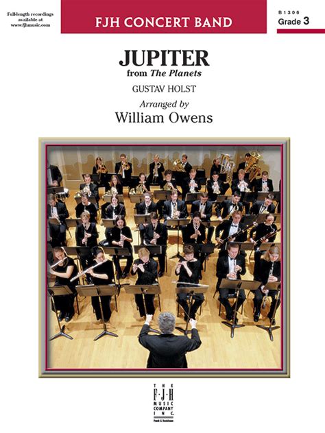 Jupiter: Concert Band Conductor Score: Gustav Holst | Alfred Music