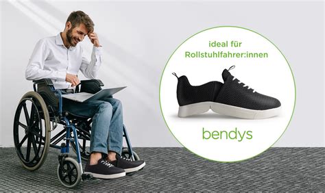 bendys sind ideale Schuhe für Rollstuhlfahrer:innen.