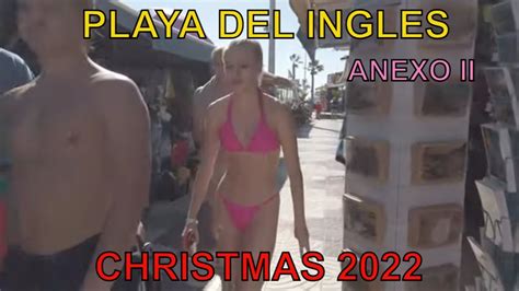 Gran Canaria Playa Del Ingles Summer Atmosphere In Anexo Ii