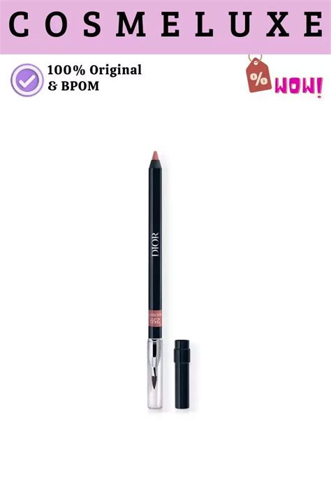 Jual Dior Rouge Dior Contour No Transfer Lip Liner Pencil Long Wear Nude Ribbon Original