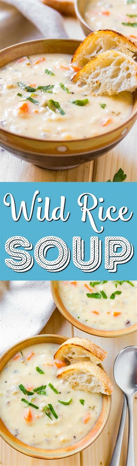 Creamy Wild Rice Soup - Sugar and Soul