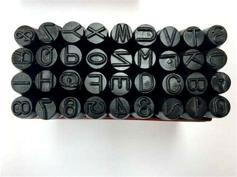 Piece Steel Letter Number Stamping Set Metal Stamps Alphabet