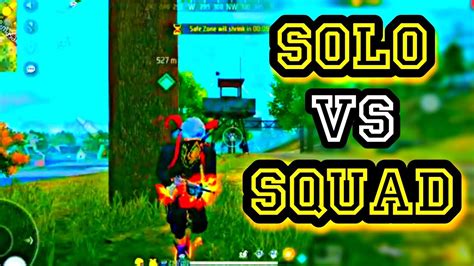 Solo Vs Squad Gameplay Overpower Gameplay Solo Vs Squad 🔥 Youtube