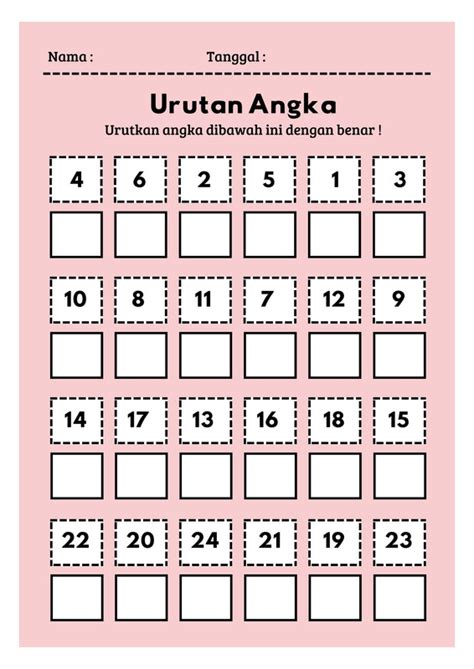 gratis desain contoh angka canva