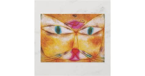 Katze U Vogel Durch Paul Klee Postkarte Zazzlede