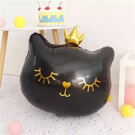 Globo Gigante Gato Negro Cm X Cm Mercadolibre