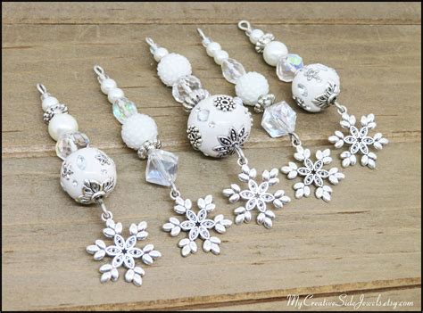 Icicle Ornaments Beaded Christmas Ornaments Christmas Items Winter