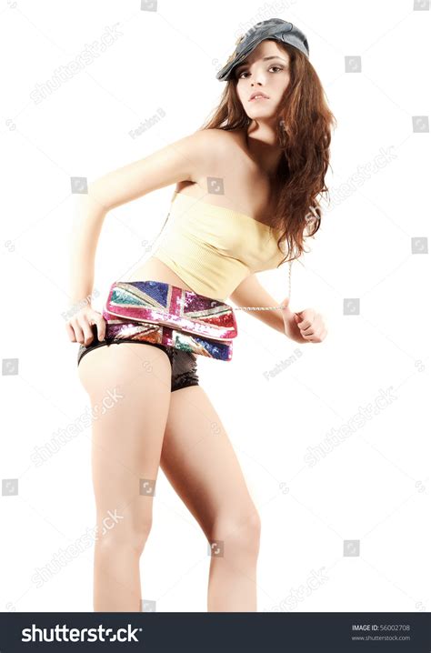 Beautiful Brunette Lingerie Model Stock Photo Shutterstock