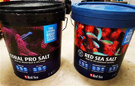 Red Sea Pro Salt Vs Blue Bucket Salt Review Reef2reef Saltwater And