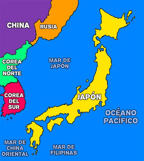 Mapa China Japon