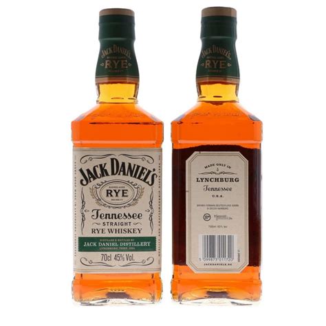 Jack Daniel's Tennessee Straight Rye Whiskey 0.7L (45% Vol.) - Jack ...