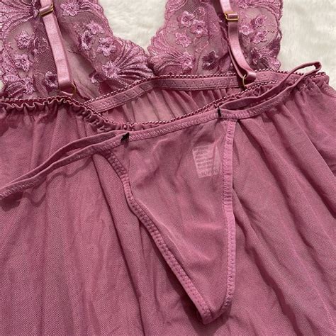 Intimates Sleepwear Nwt Matching Panty Womens Pink Dress And Bikini Size M Poshmark