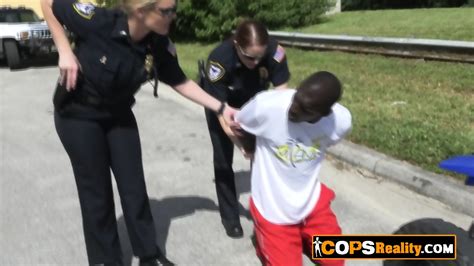 Horny Busty Officers Take Their Tits Out And Suck This Bbc