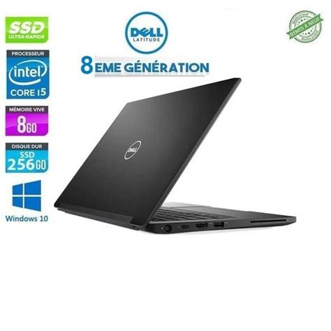 DELL Pc Portable Latitude 7290 i5 8ème gén 8GB Ram 256GB SSD 12 5 FHD