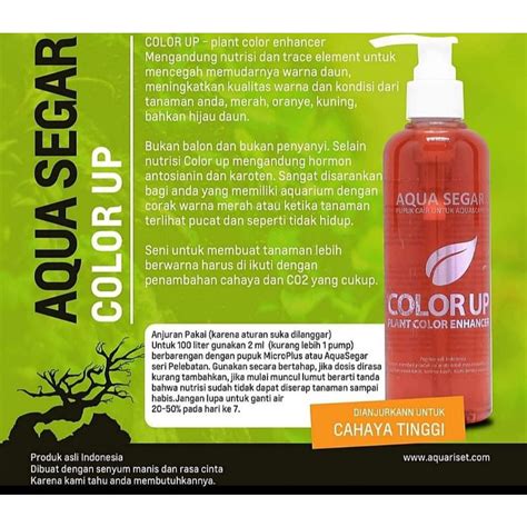 Jual Pupuk Cair Aquascape Color Up 250ml Shopee Indonesia