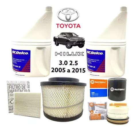 Kit Filtros L Aceite W Toyota Hilux A