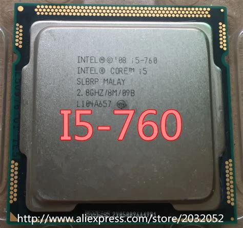 Intel Core i5 760 Processor 2.8 GHz 8MB Cache Socket LGA1156 45nm ...