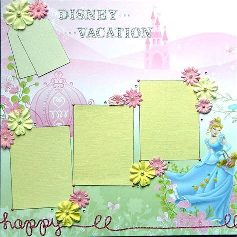 Disney Scrapbook Page Layouts Page Scrapbook Layout Disneys