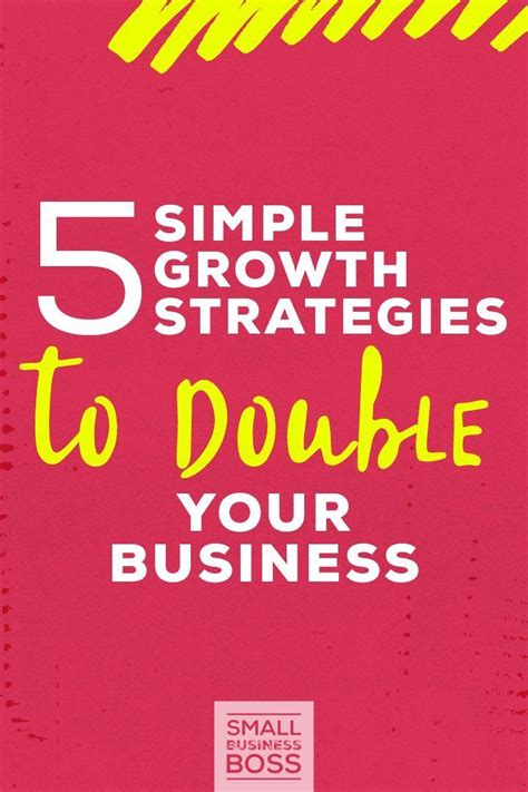 Growth Strategies To Double Your Business Successful Business Tips