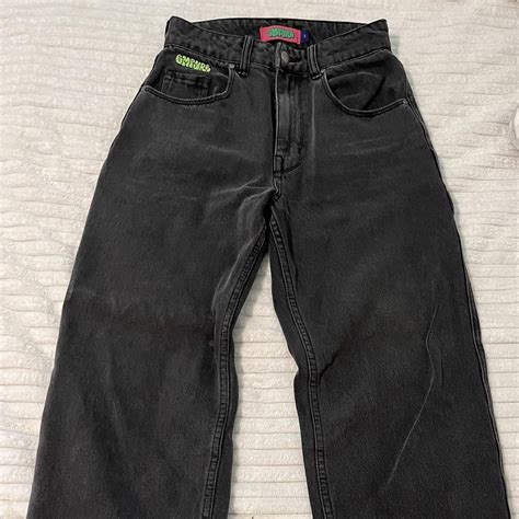 Empyre Women S Black And Grey Jeans Depop