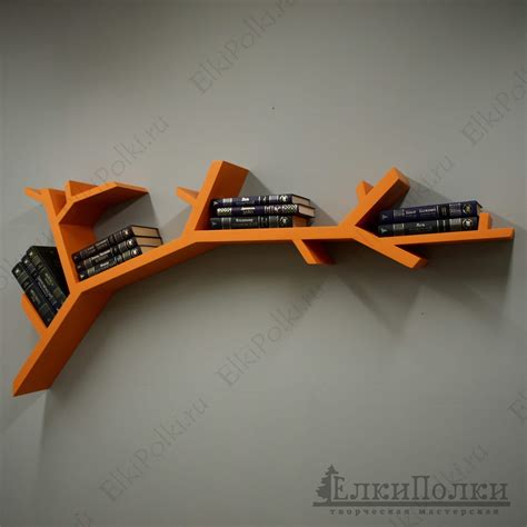 Полка в виде ветки дерева - 80 фото