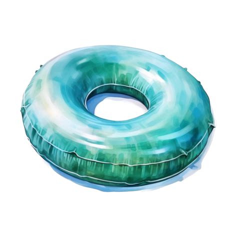 Pool Float Summer Illustration Watercolor Style 46785374 Png