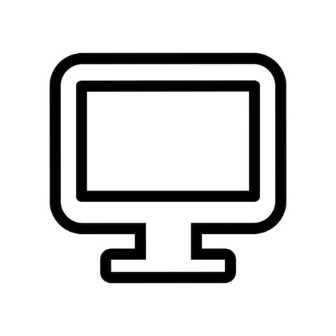 Icono De La Pantalla Del Monitor Vector Premium