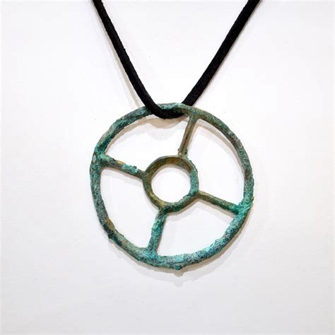 Ancient Roman Bronze Wheel Of Fortune Amulet // Roman Empire Ca. 100 ...