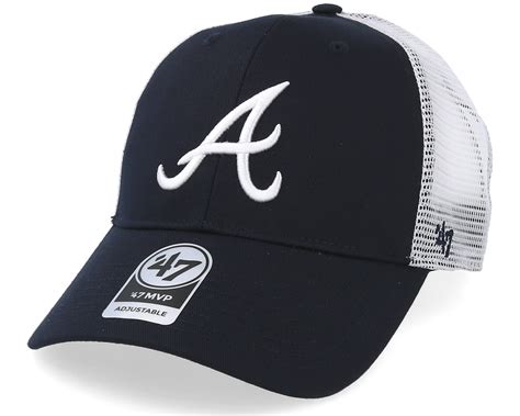 Atlanta Braves Branson Mesh Navy Trucker 47 Brand Caps Uk