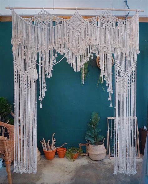 Rustic Macrame Wedding Arch Macrame Wedding Backdrop Boho Etsy