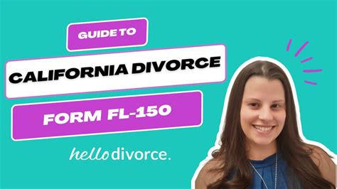 Mastering California Divorce Understanding Form Fl 150 Income And Expense Declaration Youtube