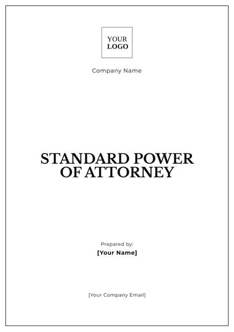 Free Printable Special Power Of Attorney Template To Edit Online