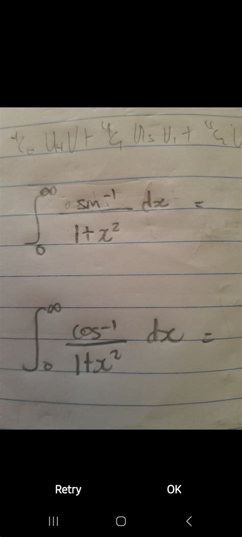 Solved U6u4u4c1u3u1′′c2u ∫0∞1x2sin−1dx∫0∞1x2cos−1dx