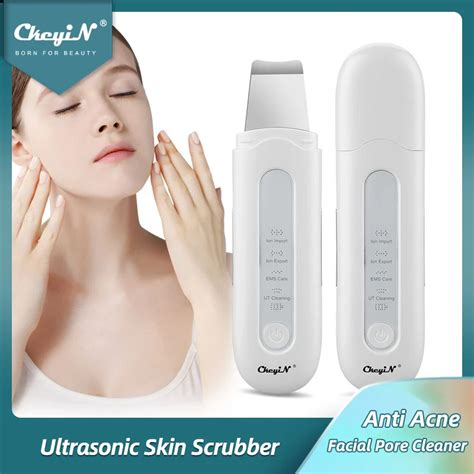 CkeyiN EMS Microcurrent Sonic Skin Scrubber Ultrasonic Comedone ...