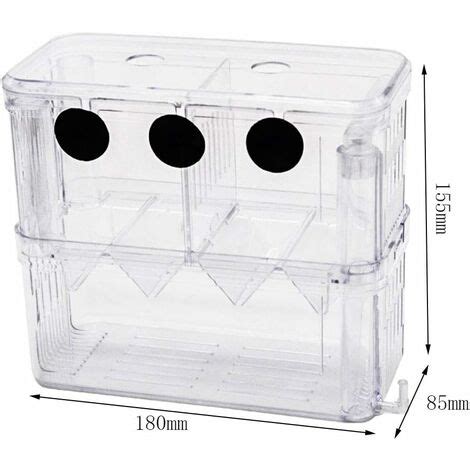 Fish Breeding Box Acrylic Floating Isolation Box Double Layer Breeding