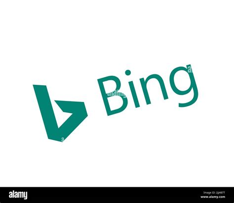 Bing Audio, Rotated Logo, White Background Stock Photo - Alamy