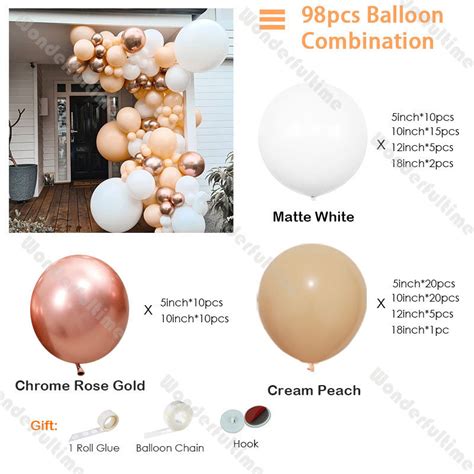 Pcs Blush Nude Balloon Arch Kit Birthday Party Decoration Etsy