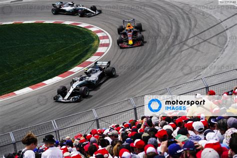 Valtteri Bottas Mercedes Amg F1 W09 Leads Max Verstappen Red Bull Racing Rb14 Tag Heuer And