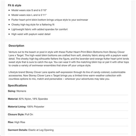 Stoney Clover Lane Swim Stoney Clover Lane X Target Flutter Heart Two Piece High Rise Bikini