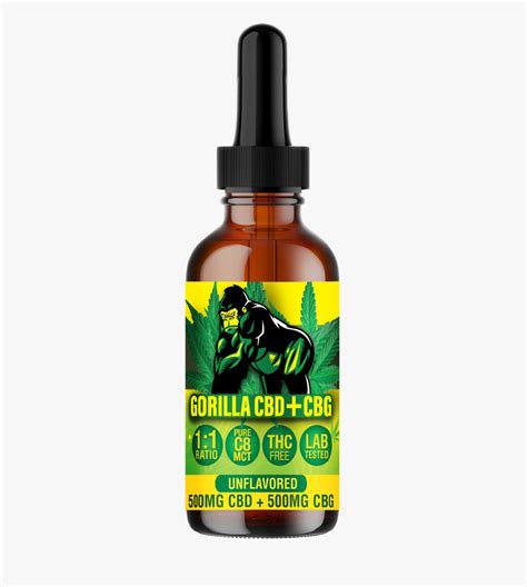 Cbg Cbd 11 Iso Tincture 1000mg Gorilla Cbd