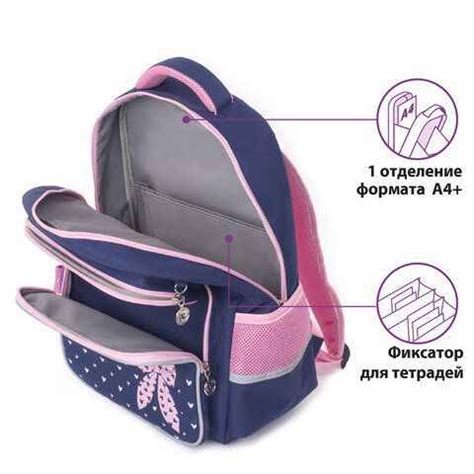 Рюкзак ЮНЛАНДИЯ COMPLETE с пеналом Pink bow > Продажа рюкзаков