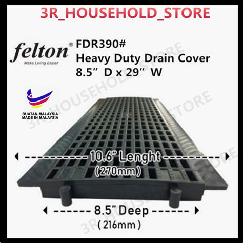 Felton Heavy Duty Drain Cover Pvc Plastic Penutup Longkang Plastik