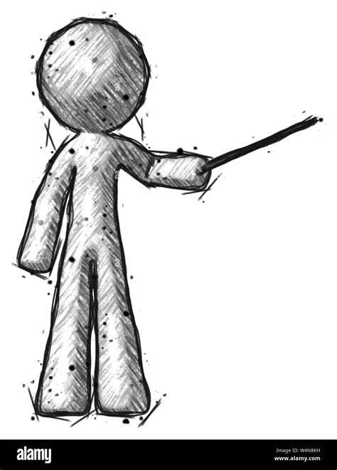 Stick figure illustration music Cut Out Stock Images & Pictures - Alamy