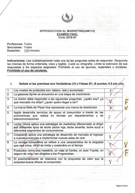 Solution Examen Final Introducci N Al Marketing Studypool