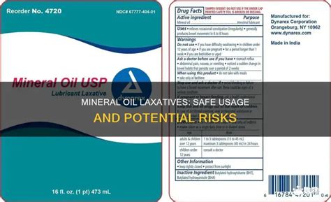 Mineral Oil Laxatives: Safe Usage And Potential Risks | MedShun