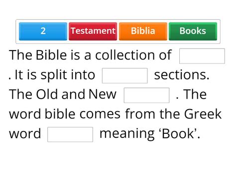 Bible Fill In The Blanks Missing Word