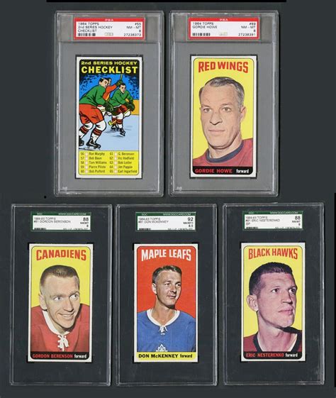 Topps Hockey Complete Nm Mt To Mint Centered Finest Tall Boy Set