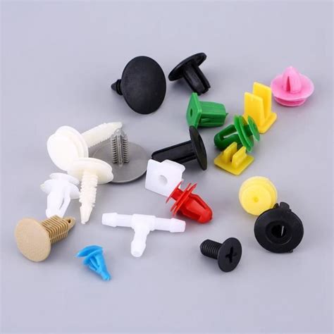 Qiilu 500pcs Clips Agrafe Rivets En Plastique Fixation De Protection